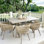 6 - Person Patio Dining Set Rectangular Table with Cushions Included