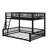 Full XL Over Queen Floor Bunk Bed Frame With Ladder-1852874861-1852874859