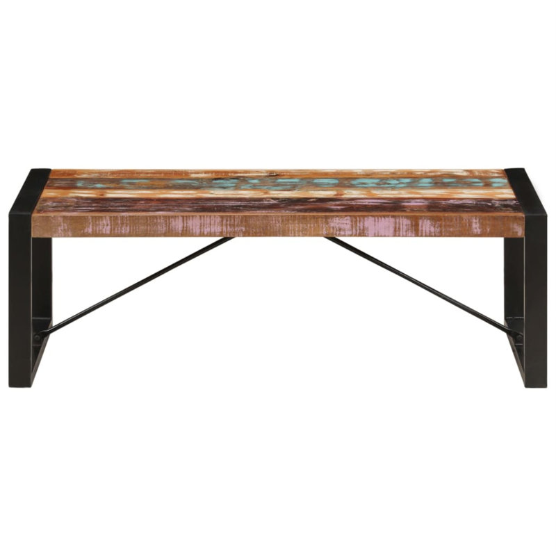 Table basse simple Cielke, Black, Brun, bleu pâle, H 15,7 po x l 23,6 po x P 47,2 po