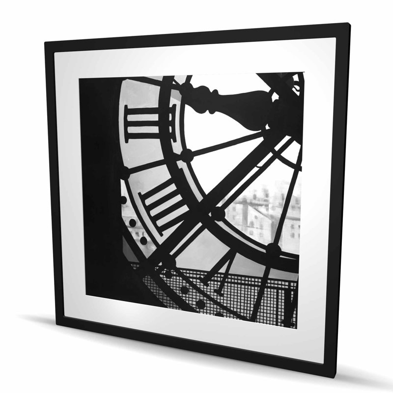 Horloge au musée d'Orsay - reproduction de chambre à coucher monochrome | Décoration, H 36 po x l 36 po