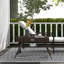 Table d'appoint d'extérieur pliante en rotin