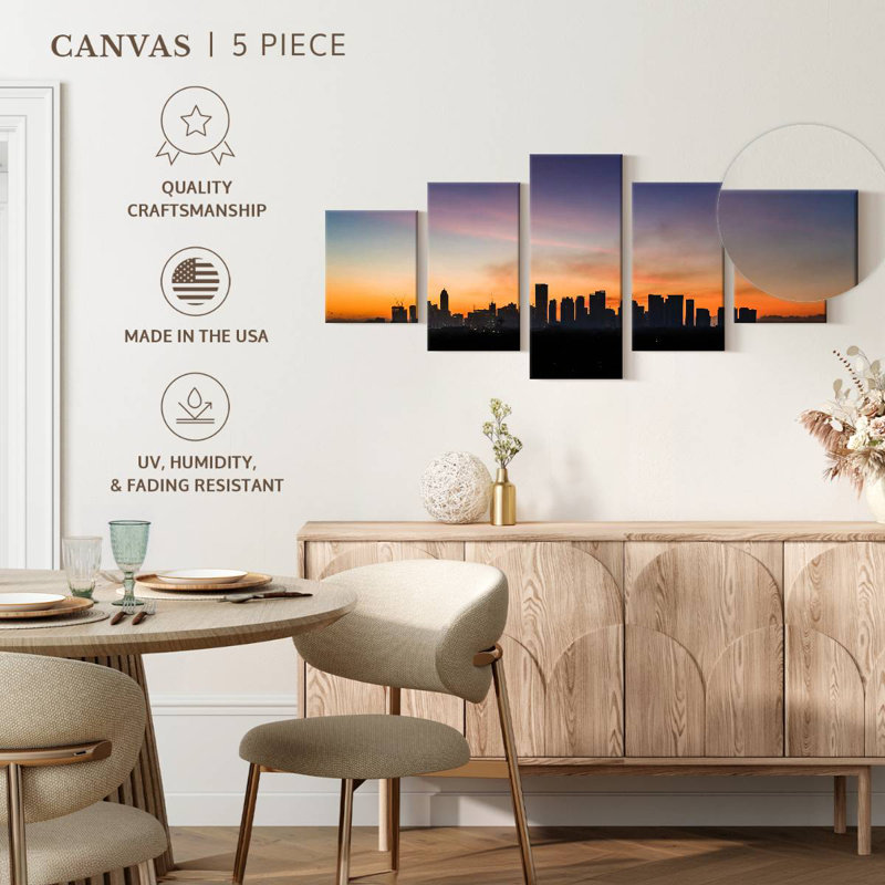 Manila At Dusk, 24" H x 55" W