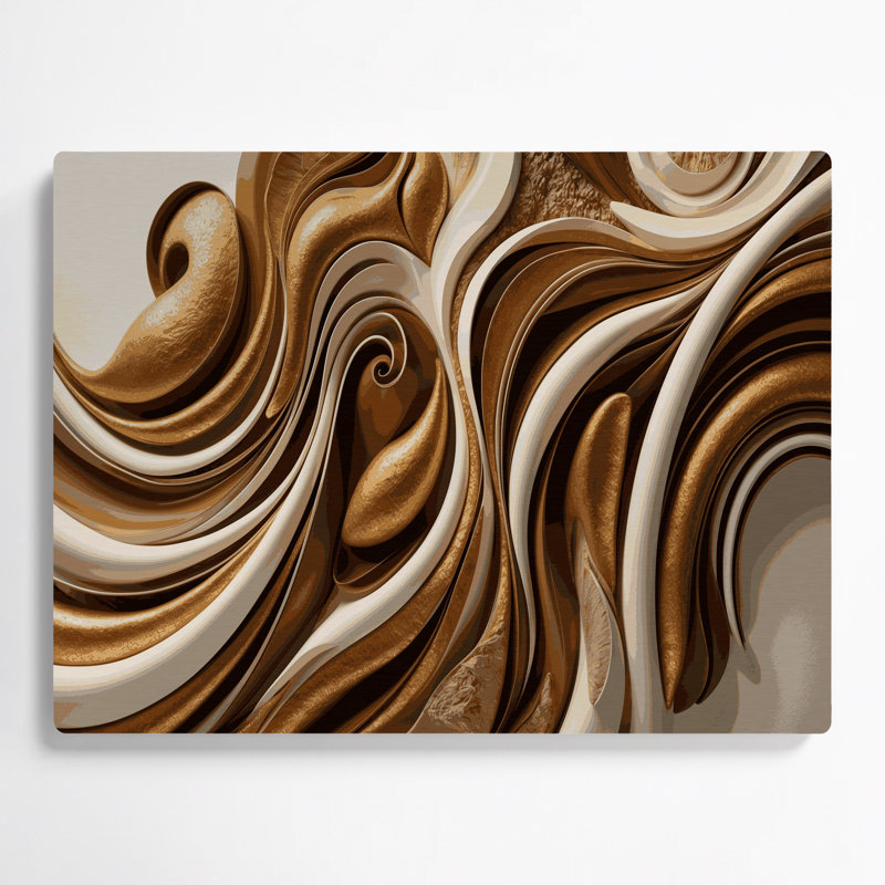 «Biomorphic Abstraction 79», art mural en métal brun, H 24 po x l 36 po