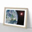 Earths View of the Sun and Moon - Picture Frame Graphic Art Print-55732613-55732612