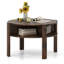 Table basse 29,5 po à 2 niveaux avec 4 tablettes de rangement et plateau en faux bois-979910200