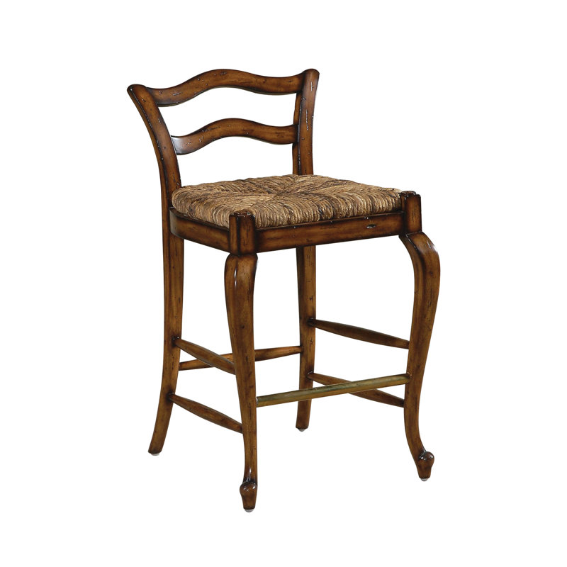 Provencal Stool with Solid Wood Frame