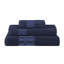 Davis Larissa Cotton Medium Weight Geometric Border 3 PC Assorted Towel Set-890101613