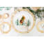Lastra Holiday Handmade Stoneware Dinnerware - Set of 16