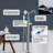 Double Handle Floor Mounted Freestanding Tub Filler with Handshower