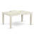 5 Piece Dining Set Includes a Rectangle Dining Room Table with Butterfly Leaf and 4 Doeskin Linen Fabric Upholstered Parson Chairs, Linen White-1258626266-1258662669-1258626267