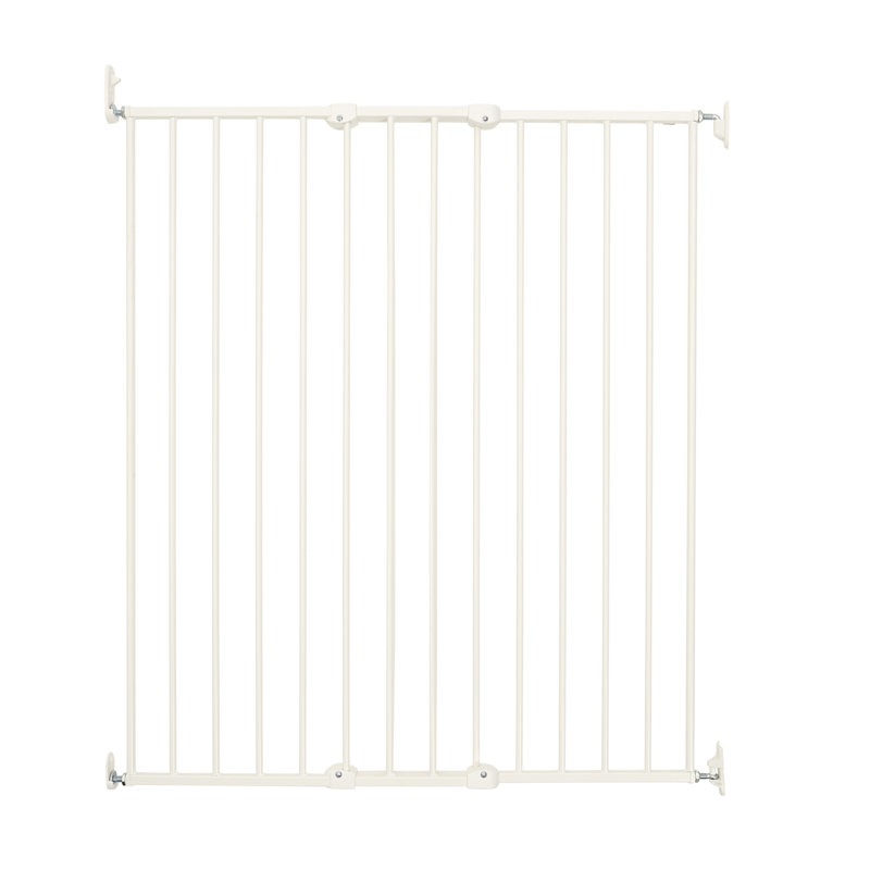 Metal Wall Mounted Pet Gate, White