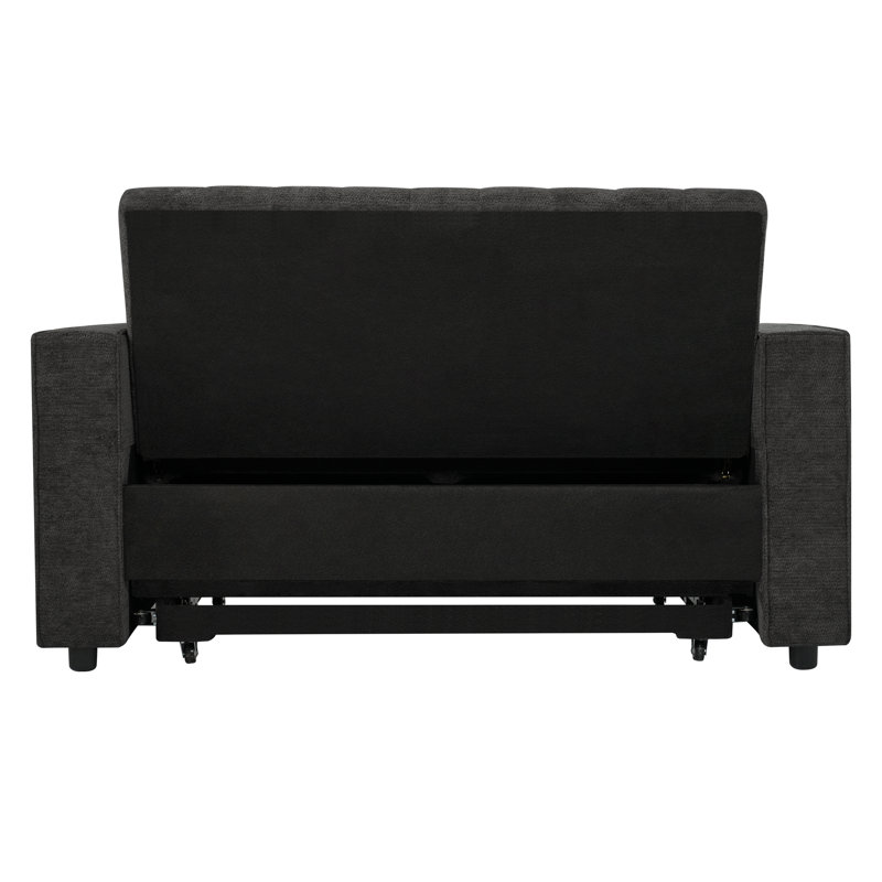 2 Seater Chenille Sofa Bed, Grey