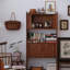 Bibliothèque en bois massif de style italien
