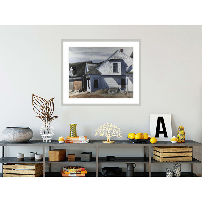 «House on Pamet River» par Edward Hopper, impression giclée sur cadre, H 33,5 po x l 40,16 po