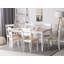 Tattnall Solid Wood Top Metal Base Dining Table