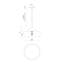 Luminaire suspendu simple à 1 lumière Lincoln-66310914