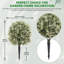 Ensemble de 2 topiaires artificiels avec piquet pour l'intérieur et l'extérieur-870648084-870648073
