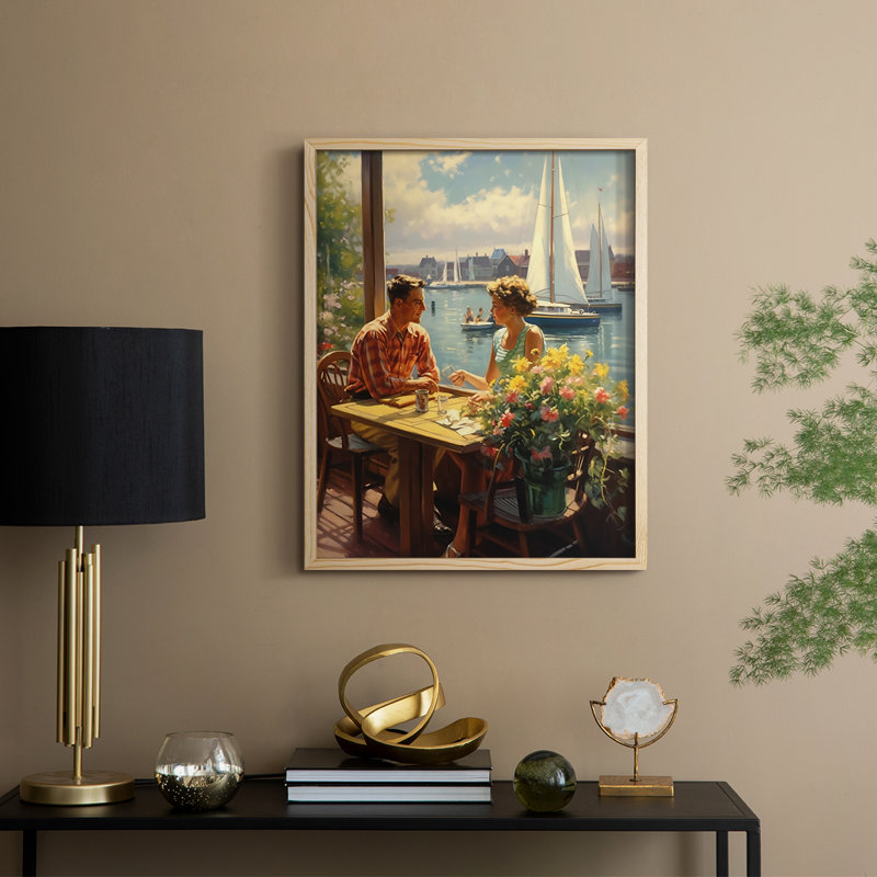 «WOMEN Series», reproduction encadrée en bois massif, H 15 po x l 12 po, Natural