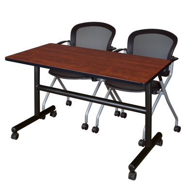 Kobe Flip-Top Training Nesting Table, 2 Cadence Nesting Chairs