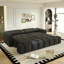 Canapé confortable en tissu 4 places avec rangement intégré, convertible en canapé-lit très grand Comfy-1806452832