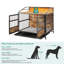 Caisse pour chien brune avec meubles doubles-544374236