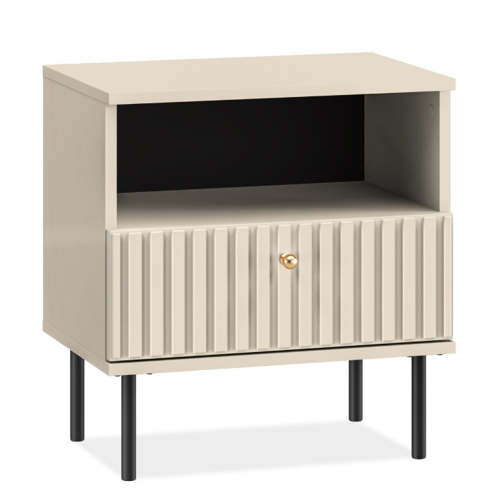 DROMA 50cm W Manufactured Wood Bedside Table