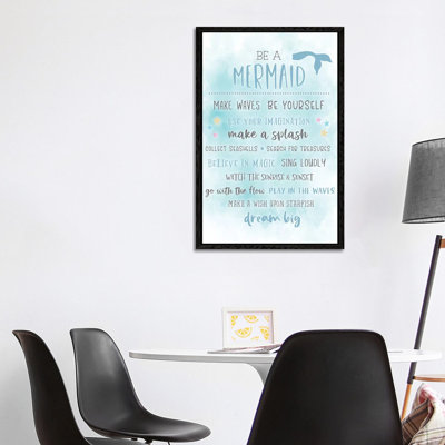 Be A Mermaid - Print on Canvas