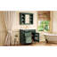 Meuble-lavabo de salle de bain avec lavabo à trois trous pré-percé, armoire à miroir et lavabo en céramique à tiroirs à fermeture en douceur-954948076