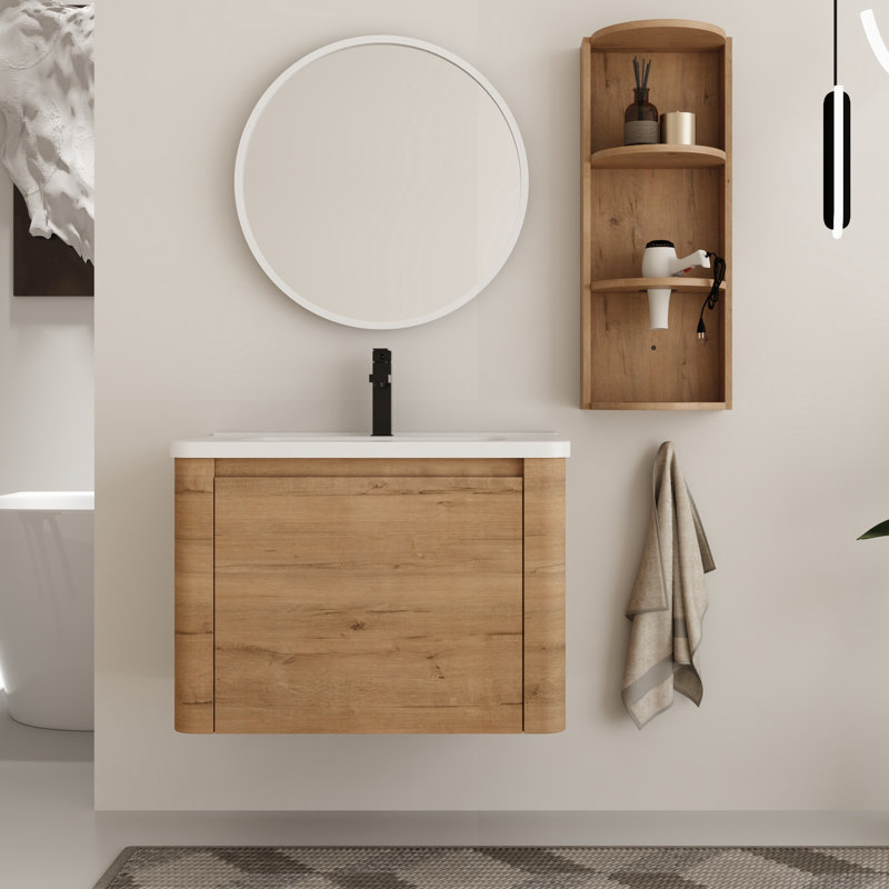 Ensemble de meuble-lavabo simple 28 po avec plateau en céramique Walden, 28"