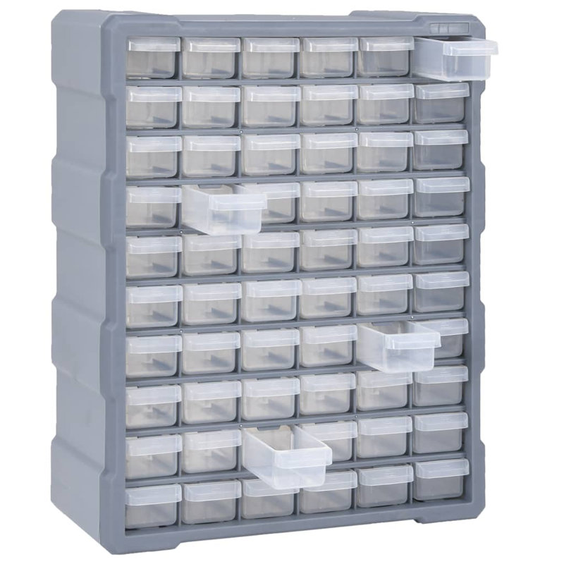 Rebrilliant Plastic Decorative Bin, Grey