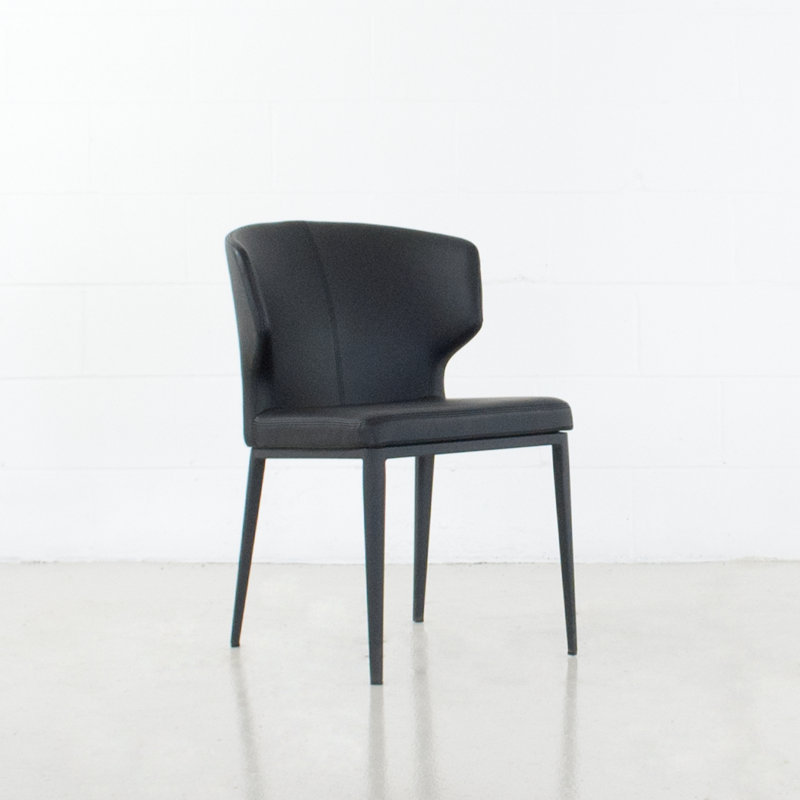 Chaise rembourrée Aislinn, Noir, Noir