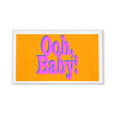 Ooh Baby Acrylic Rectangle Decorative Tray