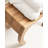 Loviisa Curved Mango Wood Vanity Stool or Ottoman