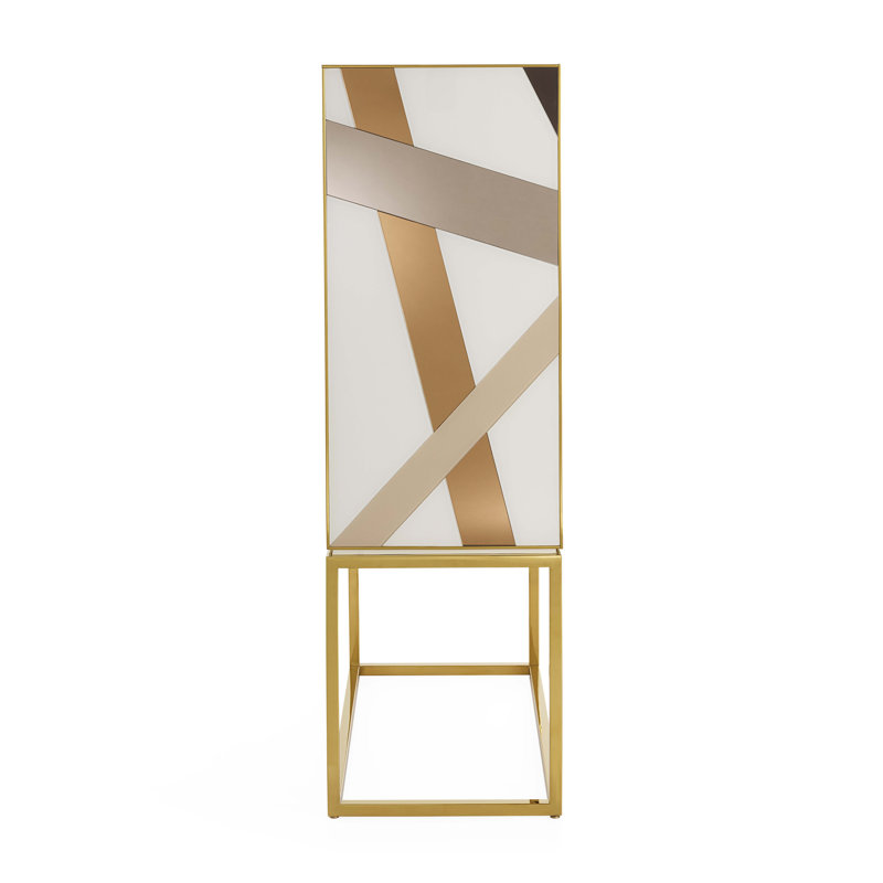 Chambeige Glass Bar Cabinet