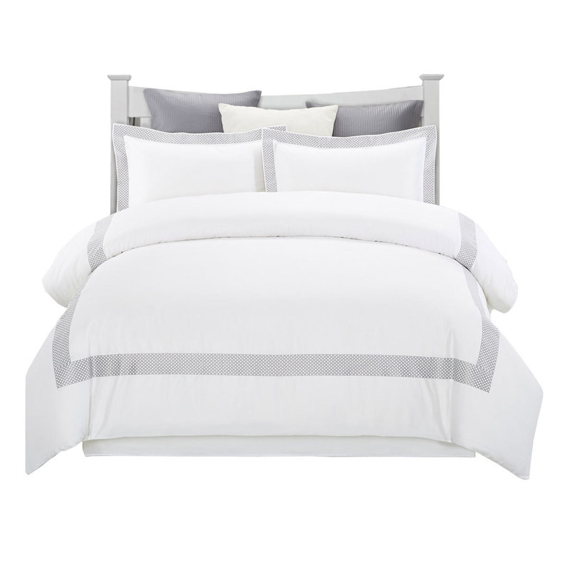 Ensemble de housse de couette 100% coton 