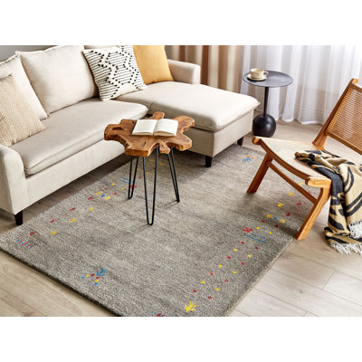 Powelton Rectangle Wool Hand Woven Area Rug