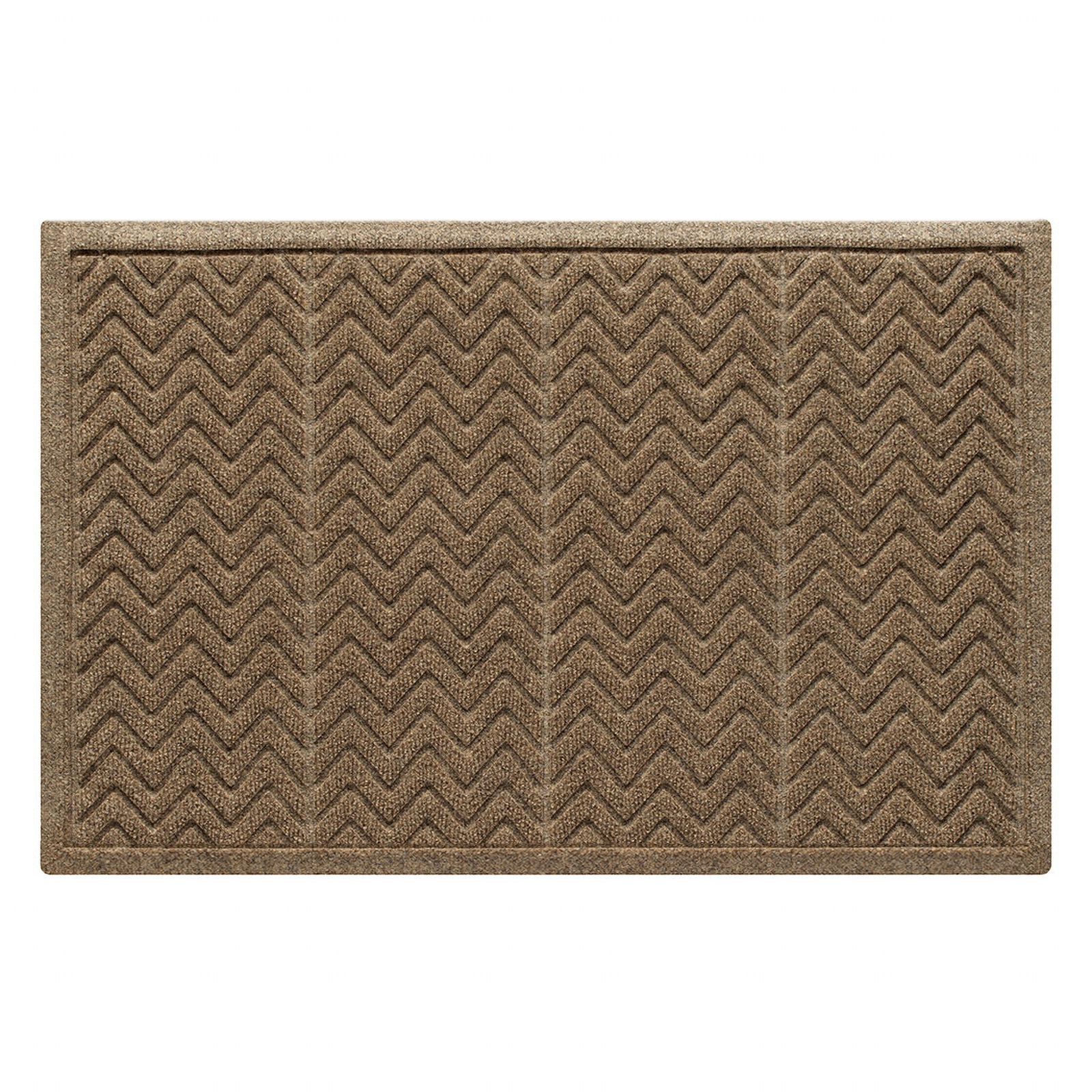WaterHog Chevron Non-Slip Doormat, 24" W x 36" L, Camel