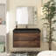 Meuble-lavabo flottant blanc 36 po Angela Angela-97827211