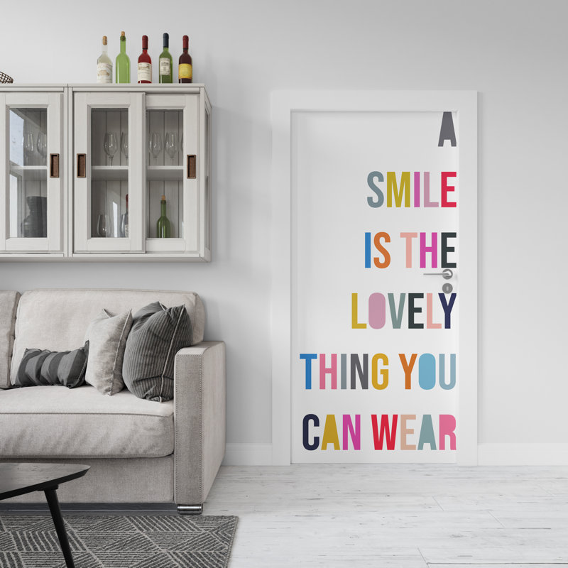 Décalcomanie murale, autocollants dentaires, sourire, H 21 po x l 10 po