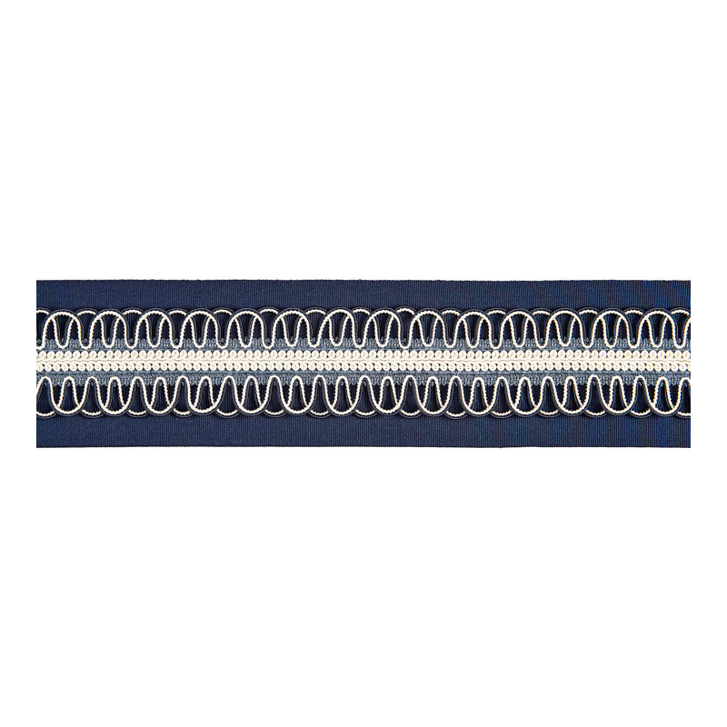 Tissu tressé Botanica Colette, Bleu marine