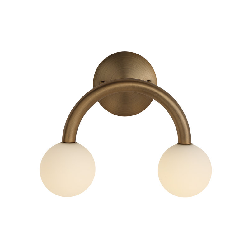 Santi Wall Sconce, Brushed Brass