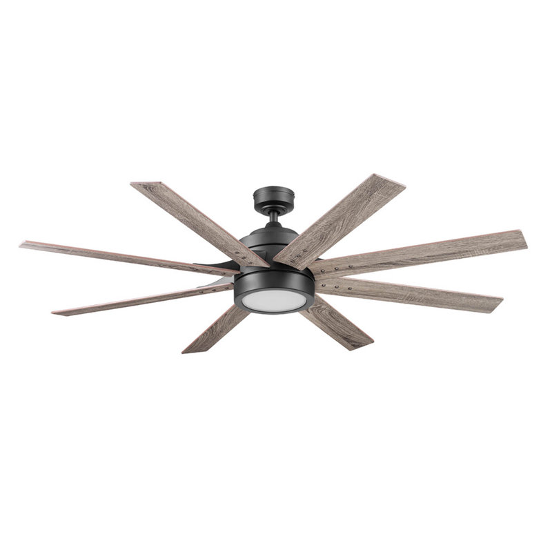 Ventilateur de plafond d'intérieur moderne avec lumières et télécommande XERXES, Bronze espresso