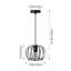 1 - Light Matte Black Chandelier Pendant