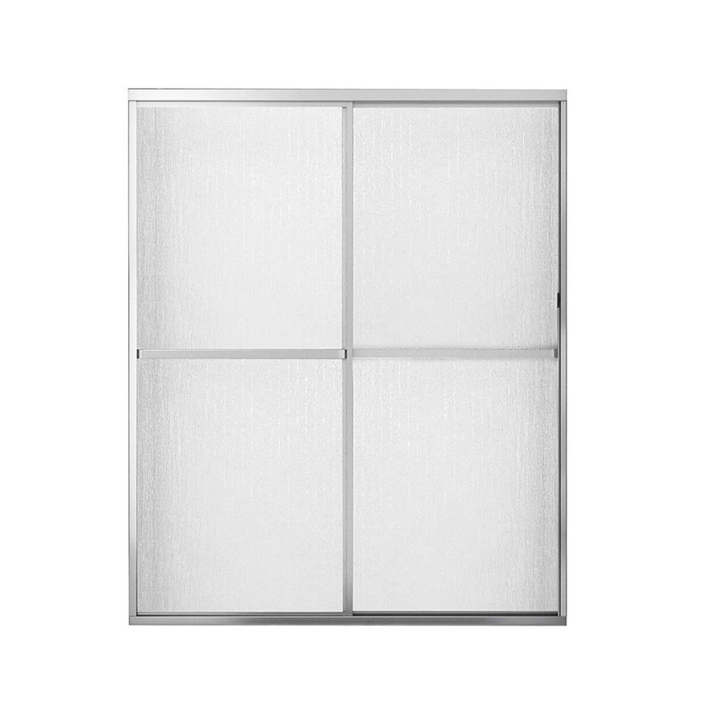 Porte de douche coulissante double à double 54 po x 68 po Polar