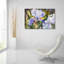«Mauve iris gros plan» par Annelein Beukenkamp, art mural en verre acrylique-2066512753