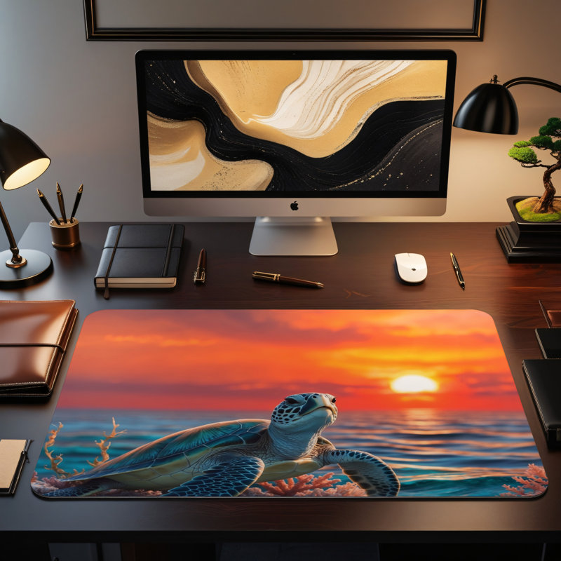 Polyester Desk Pad, 14.4x12.1