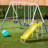 XDP Recreation Blue Ridge Play Outdoor Backyard Playset Kids Swing Set W/ Slide