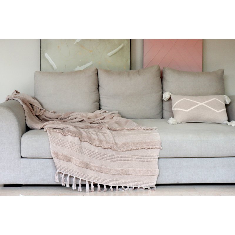 Bereber Classics Lumbar Pillow Cover & Insert, Beige