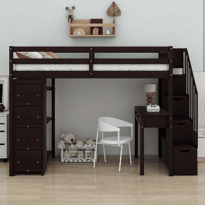 Loft Bed With Storage Drawers