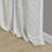 Poly Printed Curtain Panel Pair with Tufted Stripe, Light Filtering, 50x95"